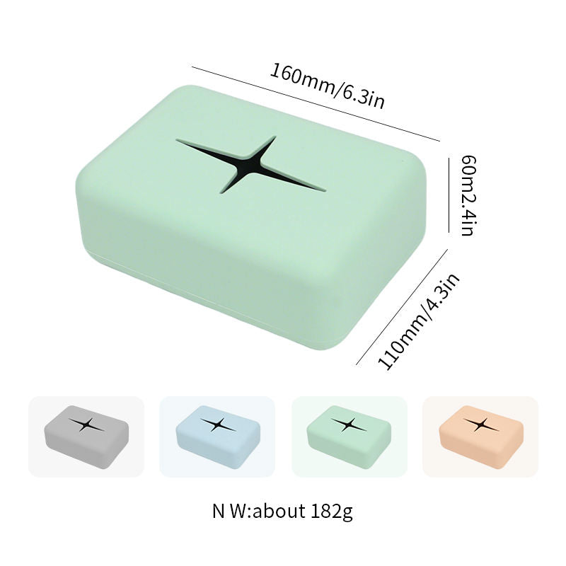 New Arrivals Custom Creative Multi-Functional Silicone Car Tissue Holder Paper Box Tissue Box for Most Car