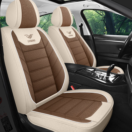 Car Seat Covers – Black & Coffee Brown, Standard Edition