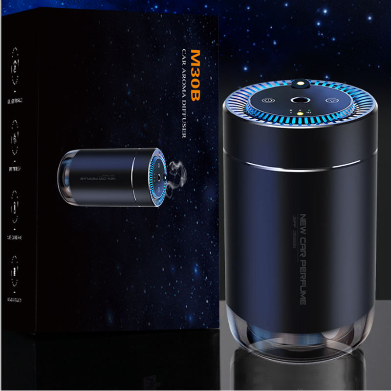 Saintdeland New 80ml Electric Vehicle Perfume Oil Diffuser Portable Charging Starry Sky Top Automatic Car Aroma Diffuser