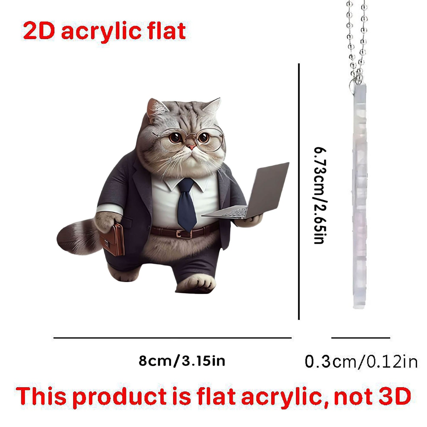 Cute cat Shaped Pendant for Car Interior Accessories Acrylic Material Kitty Shapes Car Hanging Decoration