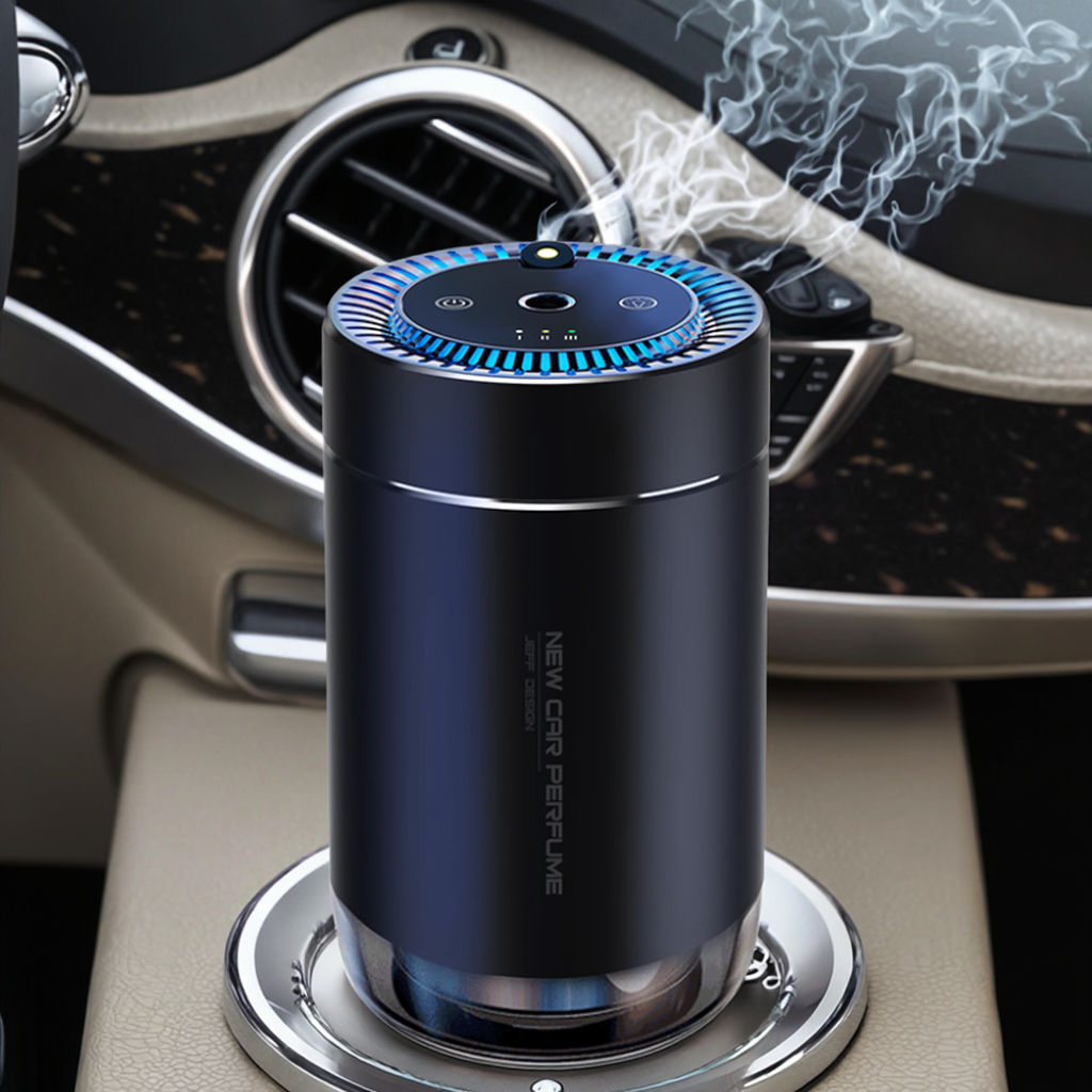 Saintdeland New 80ml Electric Vehicle Perfume Oil Diffuser Portable Charging Starry Sky Top Automatic Car Aroma Diffuser