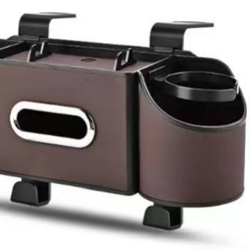 Wholesale Car Rear Seat Storage Organizer Box Multifunctional Tissue Box Water Cup Holder Car Seat Back Storage Box