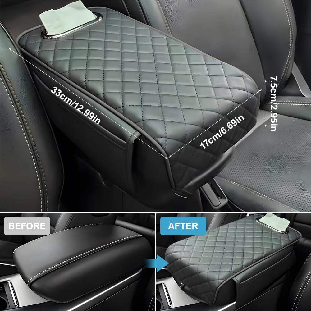 Customized Logo Fancy Leather Portable Tissue Box Car Napkin Holder Cover Paper Box Tissue Box for Car