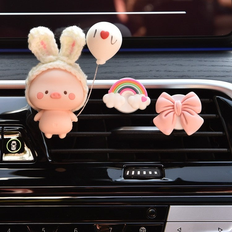 car interior ornament, cute little pig, popular online.