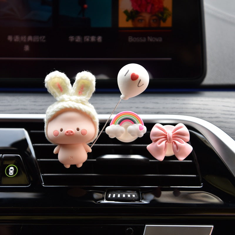 car interior ornament, cute little pig, popular online.