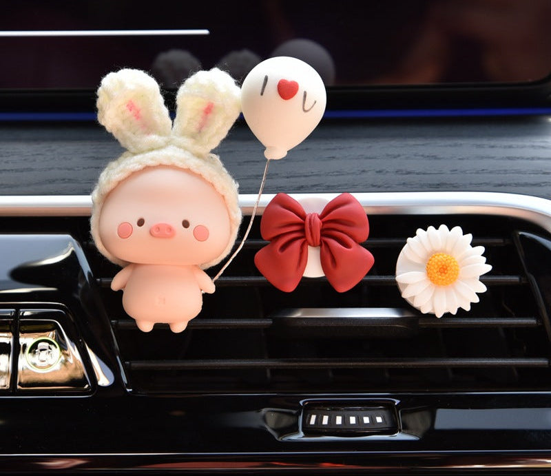 car interior ornament, cute little pig, popular online.