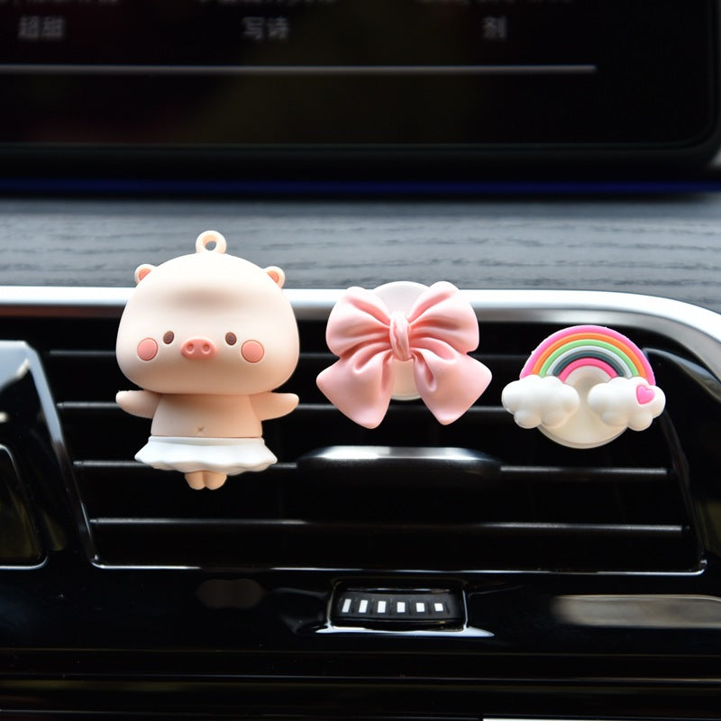 car interior ornament, cute little pig, popular online.